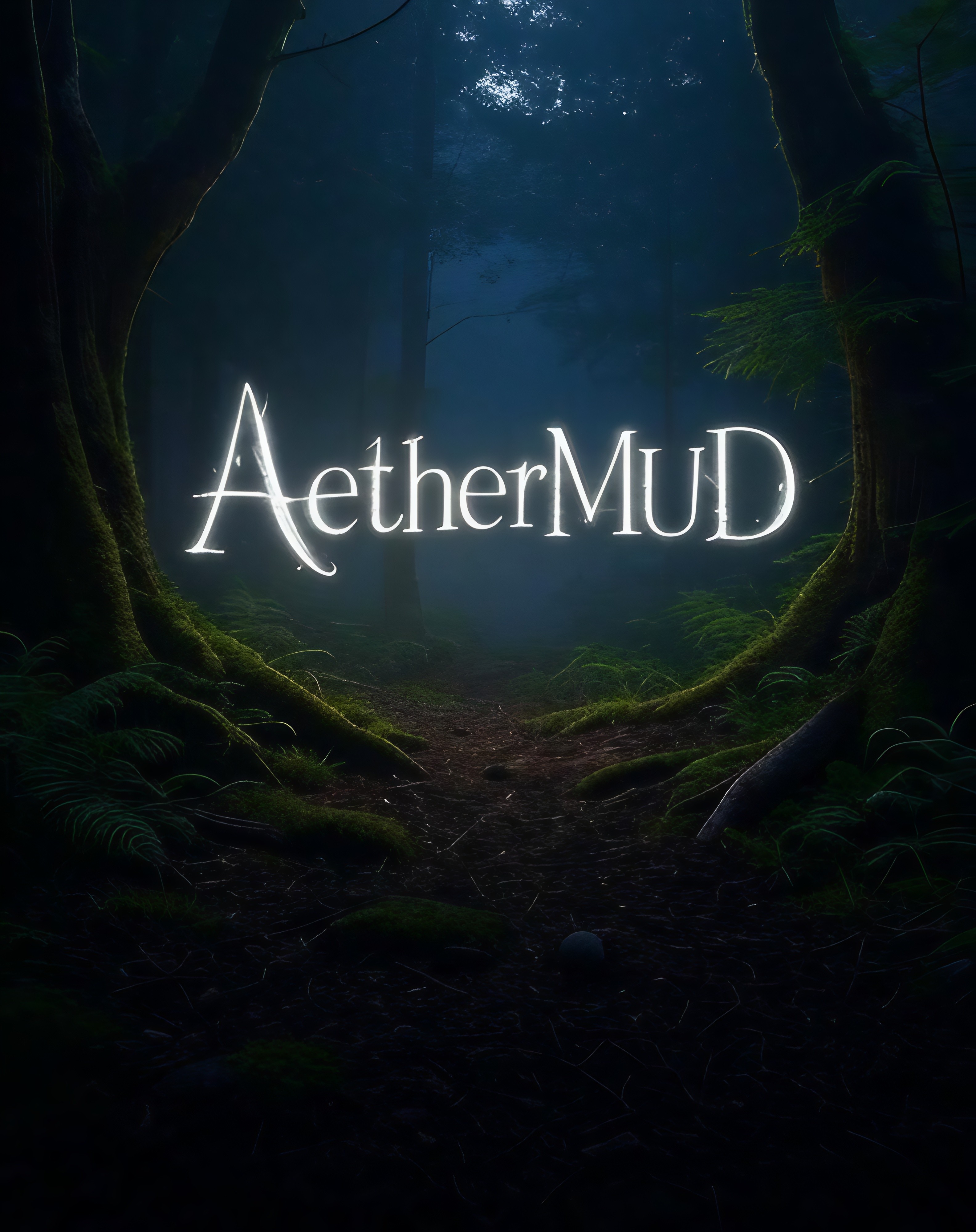 AetherMUD - A mystical forest scene
